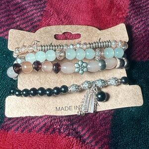 SHEIN Multi-Color Beaded Bracelet Set